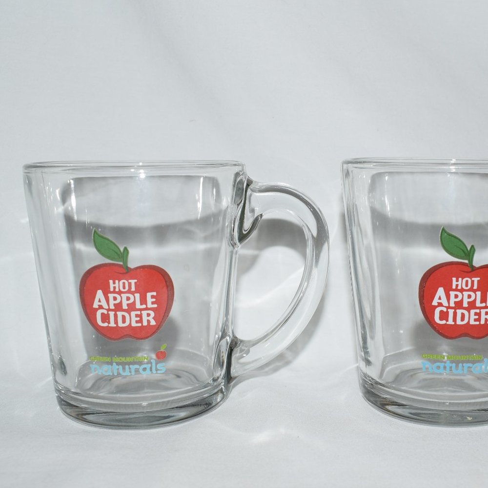 Pair Green Mountain Hot Apple Cider Mugs